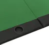 vidaXL Pokertisch Klappbar 10 Spieler Grün 207x106x76 cm Produktbild-Vorschau 4