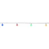A string of colorful LED lights on a white background. Produktbild-Vorschau