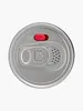 Top-down view of a Red Bull can lid. Podgląd zdjęcia produktu