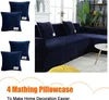 2er Set L-Form Sofabezug Couchbezug Schonbezug, Universelle Produktbild-Vorschau 8