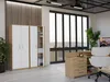 Büroregal OLIV 2D mit 2 Türen, geeignet für Büro, Produktbild-Vorschau 3