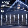 Salcar 10 meter, 80 LED-lichtketting, ijspegels, koelwit. Productafbeelding-voorbeeld 4
