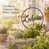 Gartenstab Metall Schwarz mit 'Zuhause' Schriftzug (30 cm), Produktbild-Vorschau 6