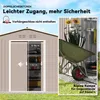 Outsunny Verzinkter Stahl Gerätehaus 4,9m² 277x195x192cm Produktbild-Vorschau 6