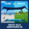 SUN NINJA Strandzelt mit UPF50+ - Sonnenschutz Strand Produktbild-Vorschau 5