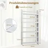 Regał dziecięcy COSTWAY, regał z 4 półkami, drewniany regał Podgląd zdjęcia produktu 3