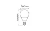 E14 7W LED Leuchtmittel Warmweiß 630 Lumen Kugelform Produktbild-Vorschau 2