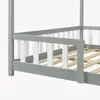 Lit bébé "Treviolo" au style maison, avec barrière de Voir les images du produit 9
