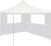 vidaXL Pavilion Boční stěna s okny 4x2 m Bílá Náhled obrázku produktu 1