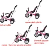 SPIELWERK® Tricycle 4en1 avec barre de poussée rose 10 à 36 Voir les images du produit 3