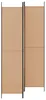 vidaXL 3-dielny paravan, béžový, 150 x 220 cm, látka Náhľad obrázku produktu 3