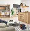 Akord Sideboard 2-Türig 4 Schubladen Sonoma Eiche 160X40X99 Produktbild-Vorschau 9