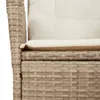 5-tlg. Garten-Essgruppe mit Kissen Beige Poly Rattan Produktbild-Vorschau 7