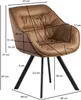 WOHNLING Esszimmerstuhl Wildlederoptik Beige Gepolstert Produktbild-Vorschau 2