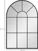 Lustro ścienne HOMCOM 91 x 60 cm, lustro okienne z metalową Podgląd zdjęcia produktu 3