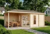 Alpholz 5-Eck Gartenhaus Liwa mit Anbau aus Holz in Produktbild-Vorschau 6