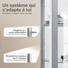 K-Möbel Vitrine suspendue en aluminium / argent (80x60x25 Voir les images du produit 4