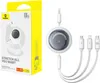 3-in-1 Baseus Free2Draw USB to M+L+C 100W cable, 1.1 m Anteprima dell’immagine prodotto 8