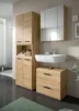 Badezimmer Hochschrank "Cover" in Artisan Eiche Badschrank Produktbild-Vorschau 7