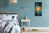 Wandbild Leinwand Bilder Wanduhr 30x60 Plasma Galaxie mit Produktbild-Vorschau 4