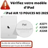 Housse pour iPad Air 13 pouces M3 2025 - Housse noire Etui Voir les images du produit 2