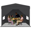 QEENTOE Pop-Up Faltpavillon 3x3m Anthrazit mit Produktbild-Vorschau 1