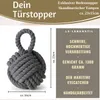 LS-LebenStil Vintage Boden Türstopper Malmö 23cm Grau 1,2kg Produktbild-Vorschau 2