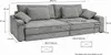 Big-Sofa 284 cm breit Wellenunterfederung Lounge-Couch Produktbild-Vorschau 7