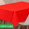 Tischdecke aus stoffähnlichem Vlies, 1,18m x 2,50m Rot,  Produktbild-Vorschau 1