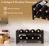 COSTWAY 2-poziomowy metalowy stojak na wino, stojak na 8 Podgląd zdjęcia produktu 4