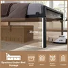 Łóżko metalowe Yaheetech z oświetleniem LED i stacją Podgląd zdjęcia produktu 8