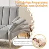 Merax Schlafsofa mit Bettfunktion, Klappbett Bettsofa Produktbild-Vorschau 5