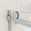 A close-up view of a shower door sliding mechanism, showing the roller and track. Produktbild-Vorschau