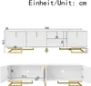 Sweiko TV-Schrank, Lowboard mit strukturierten Türen, Produktbild-Vorschau 4
