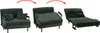 Poltrona letto HWC-K29, poltrona pieghevole, divano letto, Anteprima dell’immagine prodotto 3