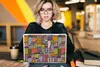 MuchoWow® Laptop Aufkleber Sticker Cover Haus - Regenbogen Produktbild-Vorschau 5