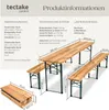 Set da birreria tectake, 3 pezzi, pieghevole, tavolo in Anteprima dell’immagine prodotto 5