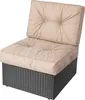 A single outdoor chair cushion set, consisting of a seat cushion and a back cushion, is displayed against a white background. Anteprima dell’immagine prodotto