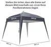 Toile de rechange Outsunny pour pavillon 3 x 3 m, toile de Voir les images du produit 2