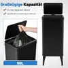 Automatický odpadkový koš z nerezové oceli, 50L senzorový Náhled obrázku produktu 5