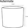 Keramik Blumen Übertopf ERA – H 13 cm - Ø 15 cm  - Produktbild-Vorschau 6