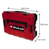 A red Einhell tool case with dimensions indicated. Anteprima dell’immagine prodotto