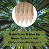 TIMBERMIK 2 ks Drevené Palisády Ø8 cm 240 cm Neimpregnované Náhľad obrázku produktu 7