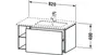 Waschtischunterbau L-CUBE 400x820x481mm, Becken rechts Produktbild-Vorschau 2