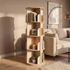 Relaxdays Bücherregal drehbar, 16 Fächer, HxD: 128x40 cm, 4 Produktbild-Vorschau 3
