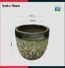 KOTARBAU® Blumenkübel Höhe 26 cm ⌀ 30 cm Blumentopf Grün Produktbild-Vorschau 3