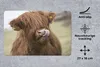 MuchoWow® Mauspad Mousepad Schottischer Highlander - Braun Produktbild-Vorschau 2