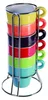Set di 6 mini tazze da espresso con supporto in metallo Anteprima dell’immagine prodotto 7