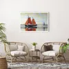 Poster - Poster ohne Rahmen - Segelschiffe Öl Orange - Produktbild-Vorschau 5
