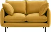 Elegantes Victoria 2-Sitzer Sofa aus Samtstoff Produktbild-Vorschau 1